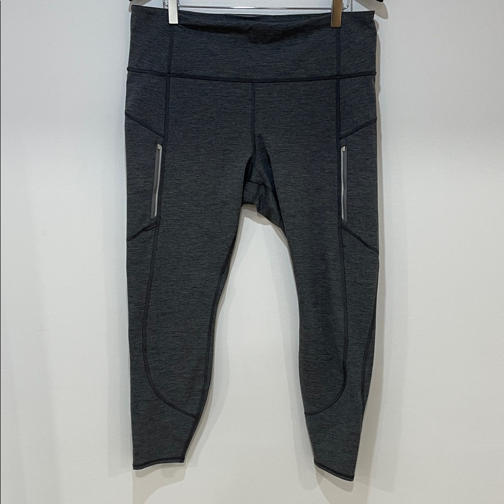 Women’s Athleta Rainier Heathered Tight Legging Gray XL